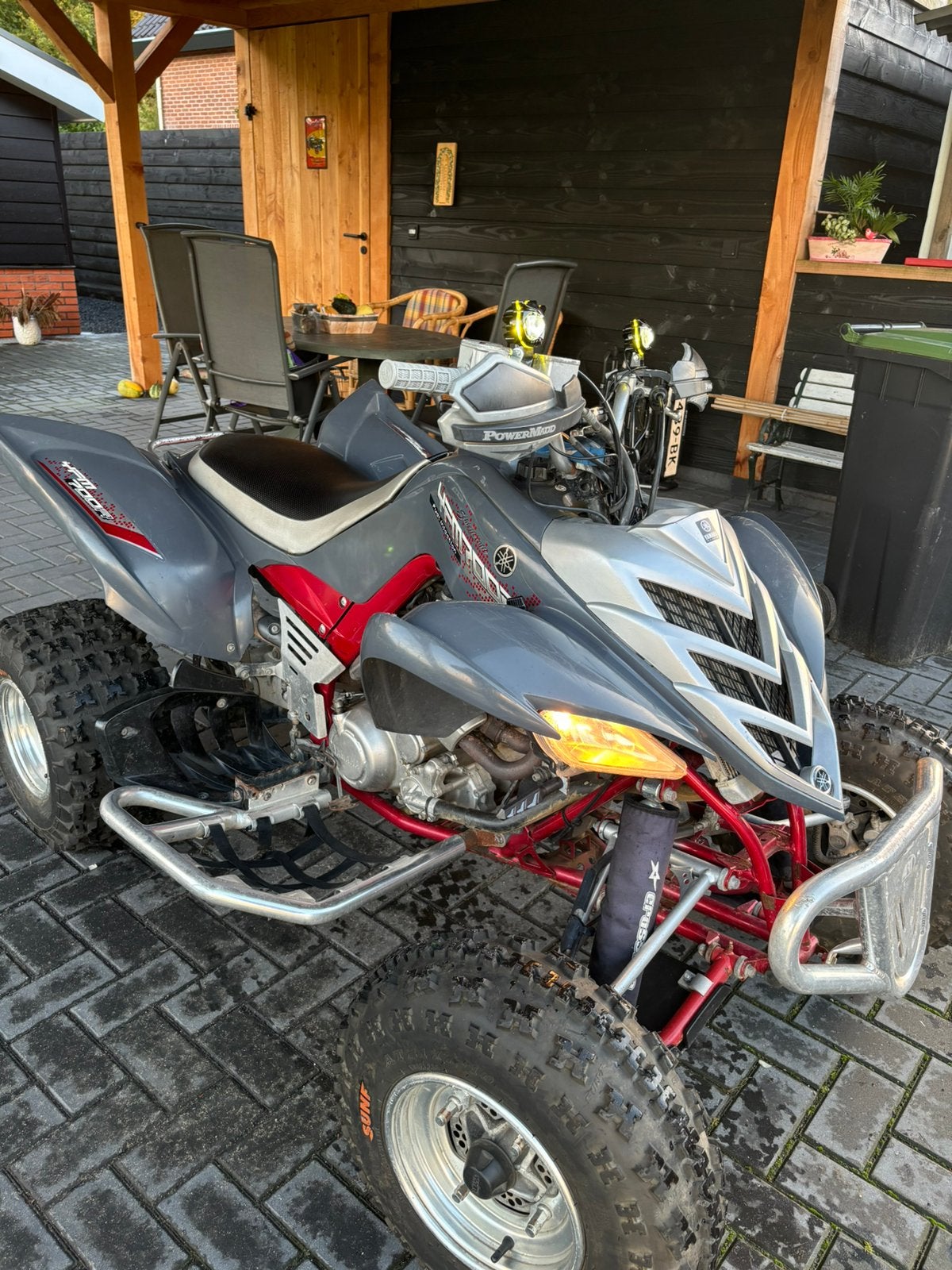 Yamaha Raptor 700R (b rijbewijs), Ophalen