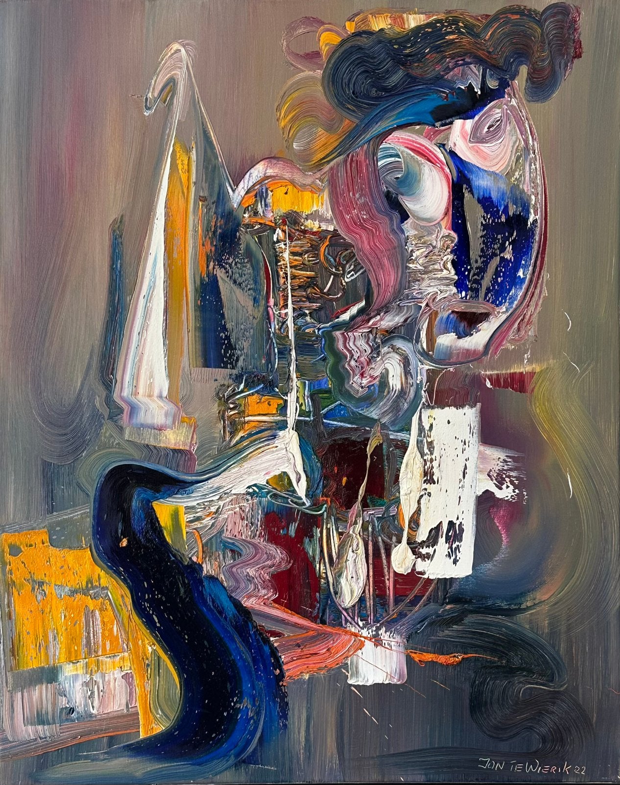 Jan te Wierik 2002 || Olieverf op doek 80x100cm, Ophalen