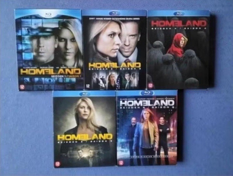 Blu-ray Homeland seizoen 1, 2,4,5 en 6, Vanaf 16 jaar, Ophalen, Zo goed als nieuw, Overige genres