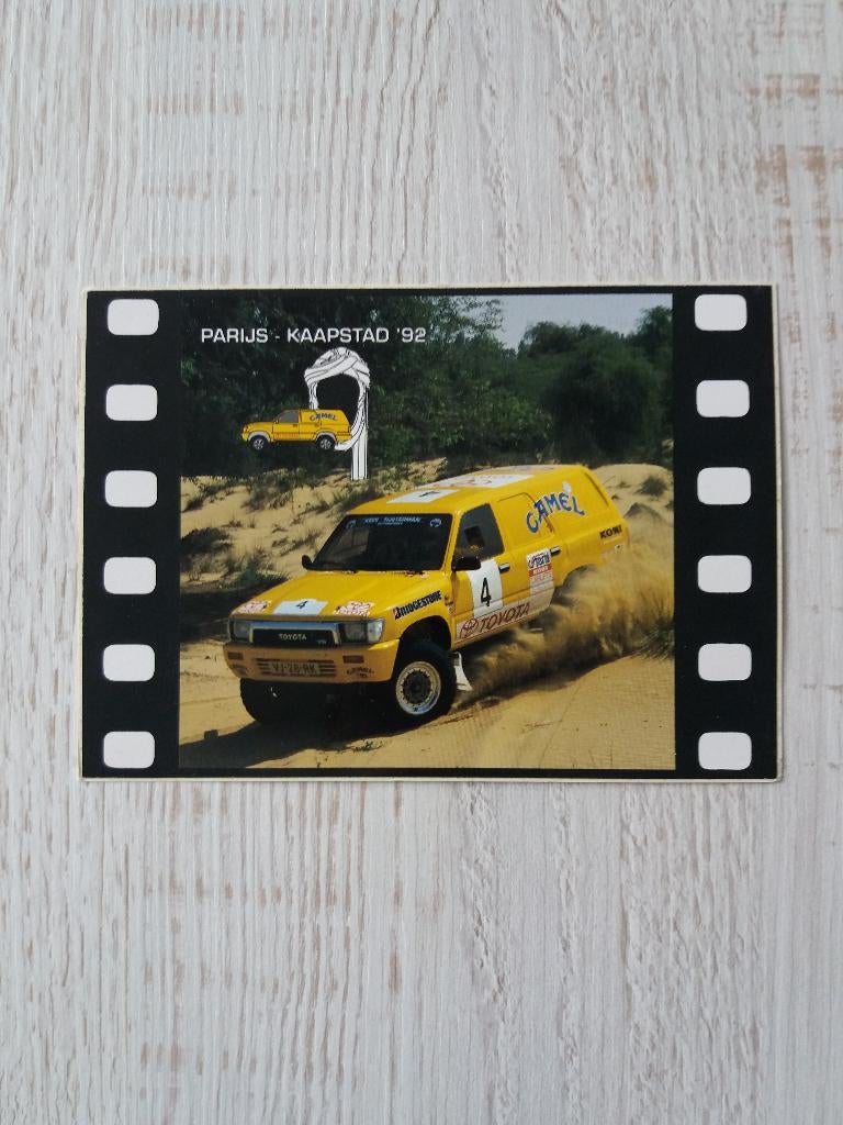 sticker CAMEL PARIJS - KAAPSTAD '92, Verzamelen, Stickers, Ophalen of Verzenden, Zo goed als nieuw, Sport