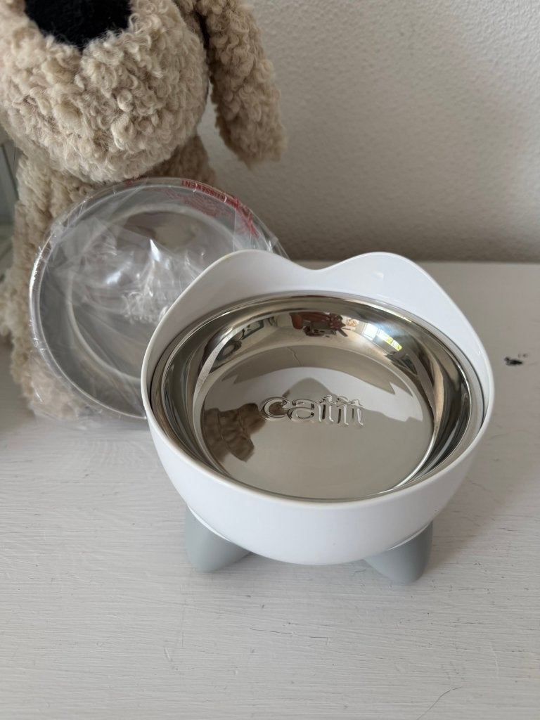 NIEUW > Catit Voer-/Waterbak met 2 Aluminium schaaltjes, Verzenden, Nieuw