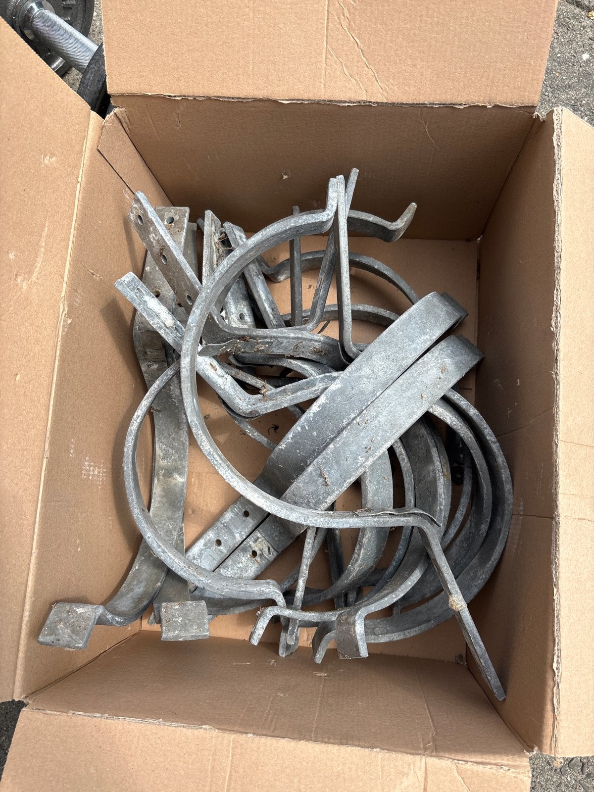 Zinken dakgootbeugels 20 cm, Ophalen, Gebruikt, Minder dan 5 m²