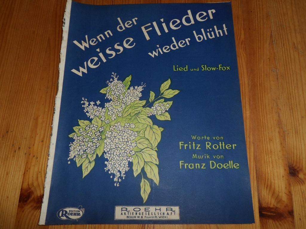 Wenn der weisse flieder wieder bluht - franz doelle, Zang, Gebruikt, Ophalen of Verzenden, Artiest of Componist