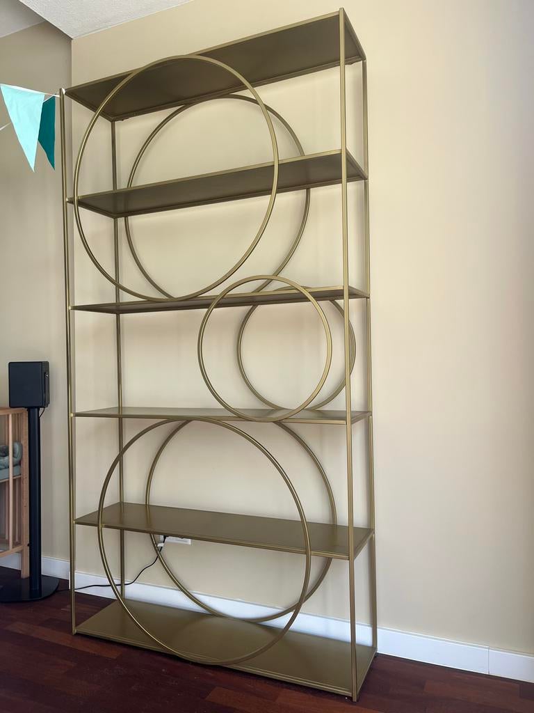George Boekenkast Goud - Home Stock, Ophalen, Met plank(en), Gebruikt, 100 tot 150 cm