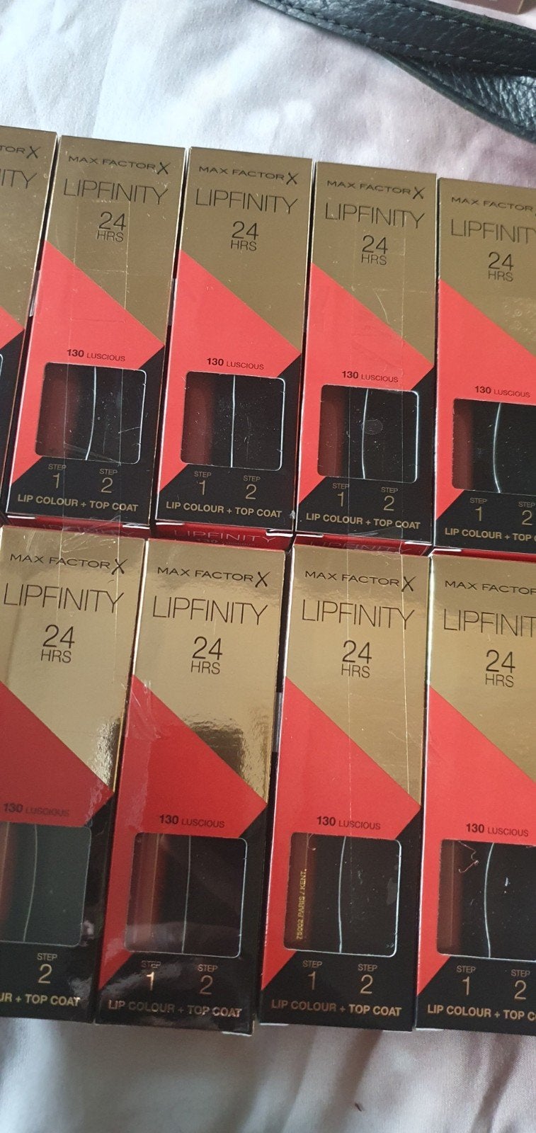 10x Max Factor Lipfinity 130 Luscious - Zonder Topcoat, Verzenden