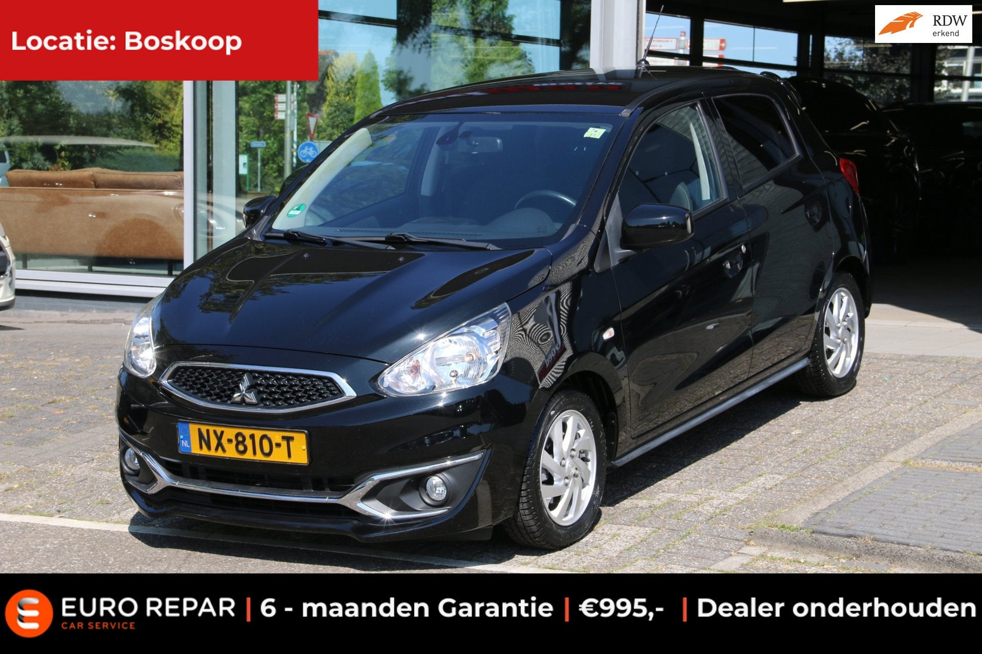 Mitsubishi Space Star 1.2 Life AUTOMAAT NL-AUTO NAP!, Auto's, Mitsubishi, Dealer onderhouden, Gebruikt, 840 kg, Zwart