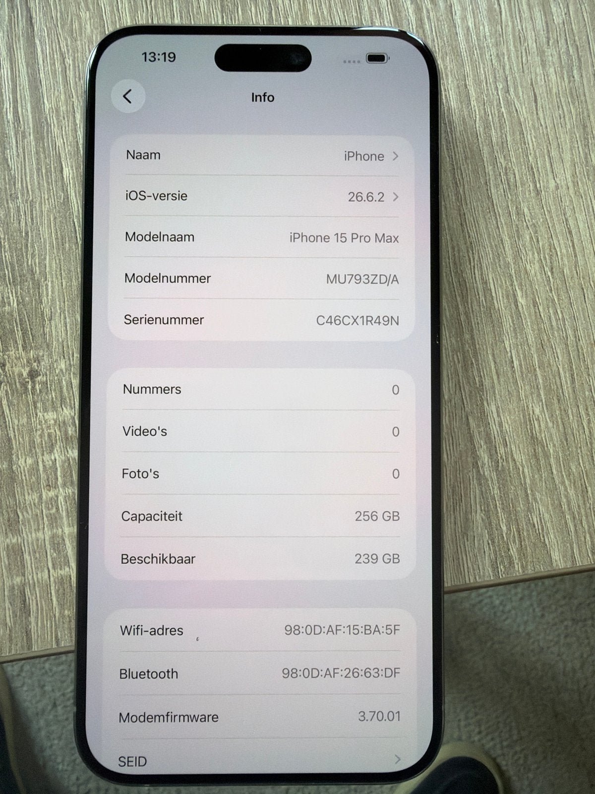 Foto 8 van iPhone 15 Pro Max 256GB - Zo goed als nieuw
