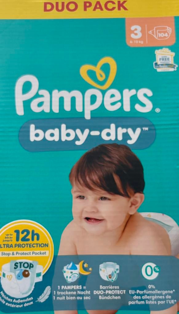 Luiers pampers maat 3, Ophalen, Nieuw, Jongetje of Meisje