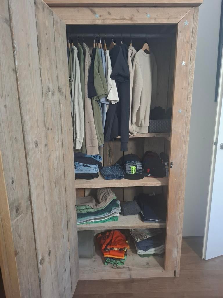 Stijgerhouten kleding kast, Huis en Inrichting, Kasten | Kledingkasten, Ophalen of Verzenden, 50 tot 75 cm, 150 tot 200 cm