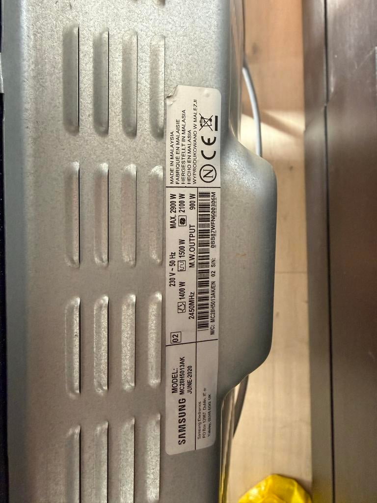Samsung Smart Combi Oven MC28H5013AK - Zwart, Witgoed en Apparatuur, Magnetrons, Ophalen, Combimagnetron, Gebruikt, Grill