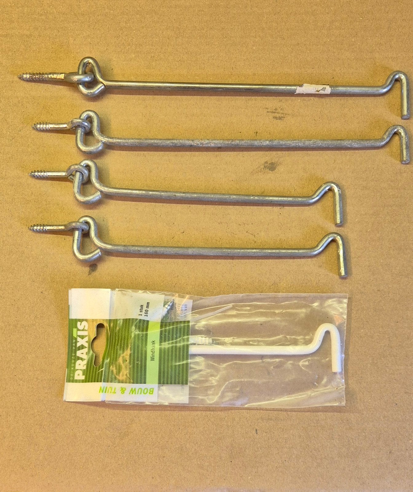 Set duurzame windhaken (deurvastzetters)
​, Ophalen, Zo goed als nieuw