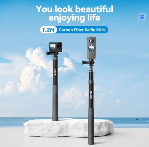 Carbon Selfie Stick Gen2 vr GoPro, Action Cam en Smartphone, Ophalen of Verzenden, Nieuw, Overige typen