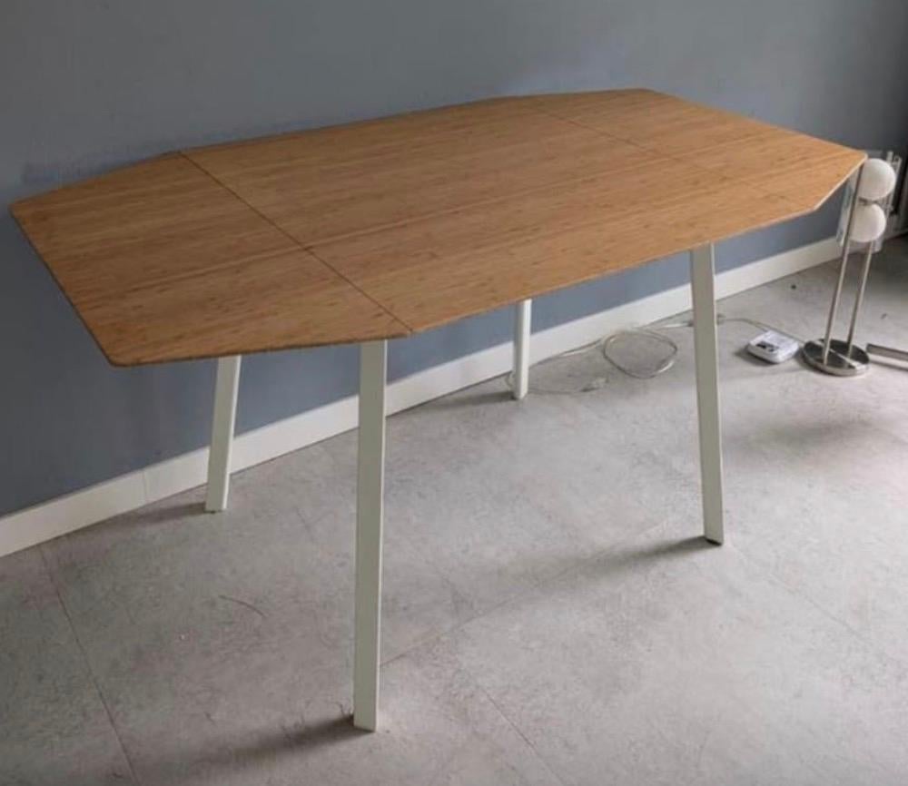 IKEA PS 2012 Bamboe Klaptafel - Ruimtebesparend Design, Huis en Inrichting, Tafels | Eettafels, Ophalen, Gebruikt, 100 tot 150 cm