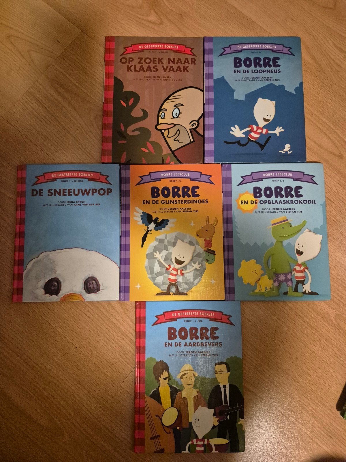 Borre Boekjes Groep 1-2: Set van 6 Kinderboeken, Ophalen, Zo goed als nieuw, Fictie algemeen