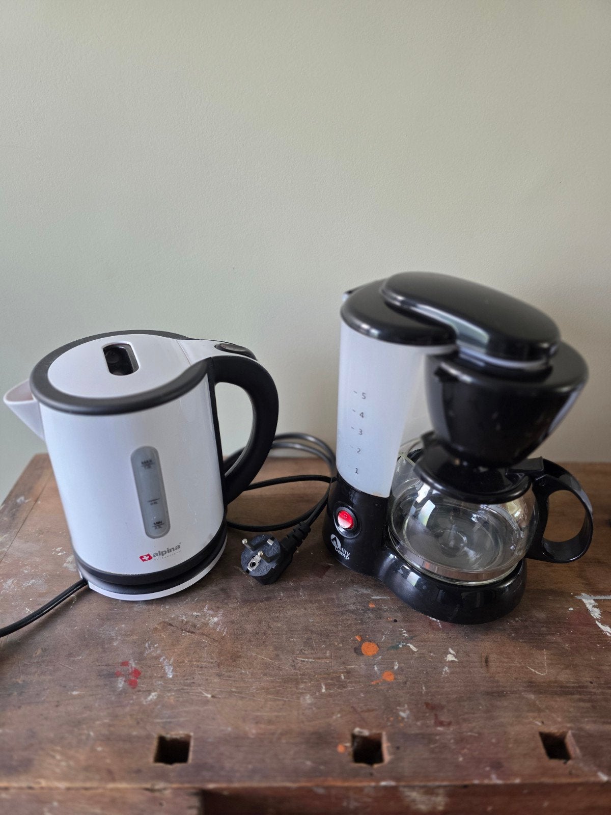 Alpina Waterkoker en Koffiezetapparaat als nieuw, Minder dan 1 liter, Ophalen of Verzenden, Gebruikt