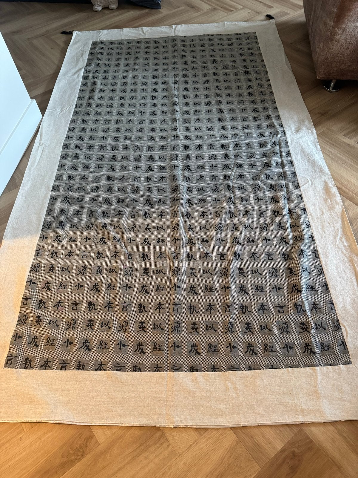 Tafelkleed met Chinese tekens - 240 x 140 cm, Ophalen, Zo goed als nieuw, Rechthoek