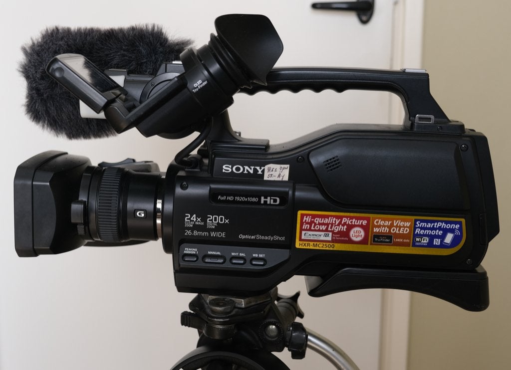 Sony HXR-MC2500E videocamera, Ophalen, Zo goed als nieuw