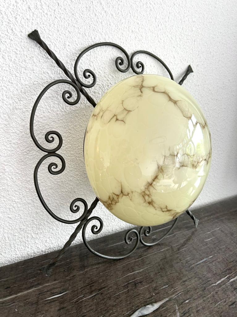 Art Deco gemarmerde plafondlamp, Ophalen of Verzenden