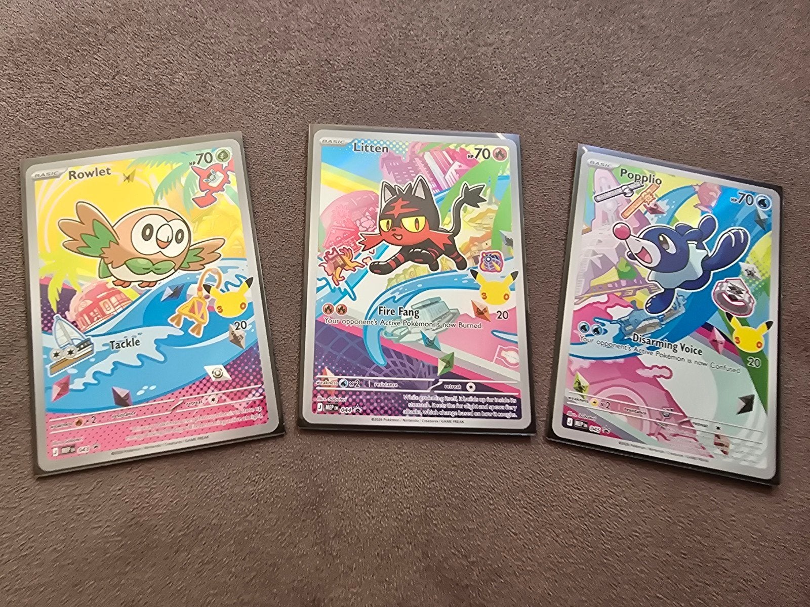 Pokémon Kaarten Promo 043, 044, 045 first partner, Ophalen, Zo goed als nieuw, Meerdere kaarten