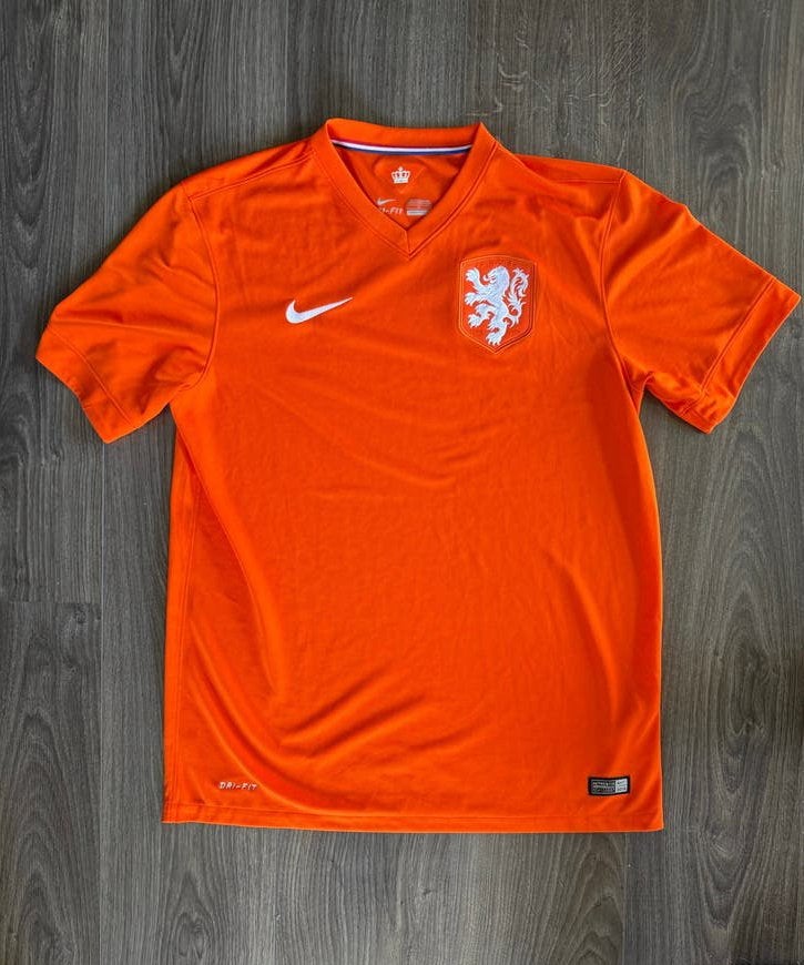 Nederlands Elftal WK 2014 Thuisshirt Maat L, Oranje, Ophalen of Verzenden, Zo goed als nieuw, Maat 42/44 (L)