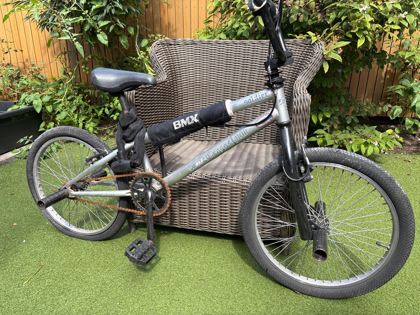 BMX Fiets - Soldier X4U Made in Germany opknappertje, Ophalen, Gebruikt, Staal, Velgrem