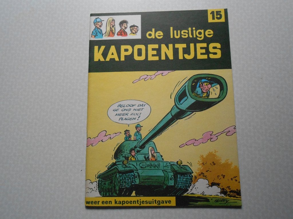 De lustige kapoentjes 15 1969. 1 ste druk., Hurey, Eén stripboek, Nieuw, Ophalen of Verzenden