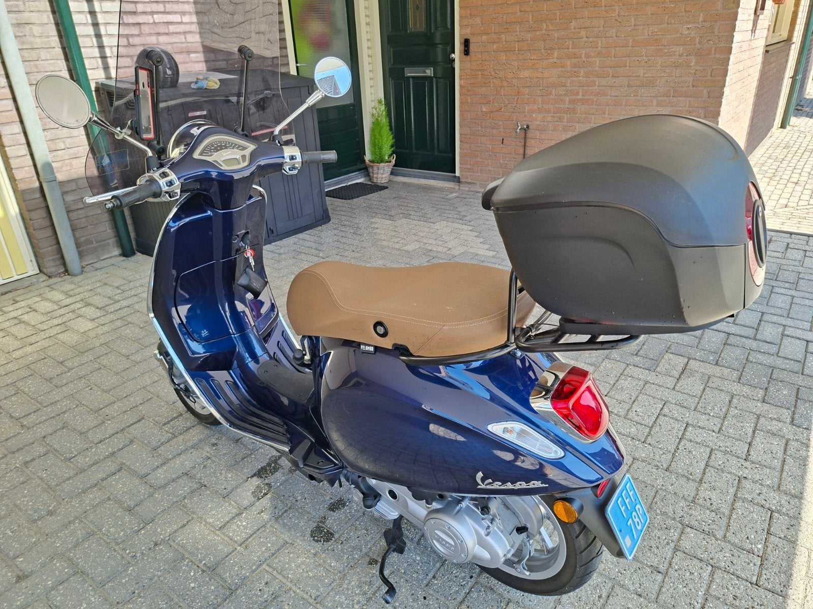 Vespa Primavera 50 blauw metalic 50cc 4tak, Ophalen, Overige modellen, Nieuw, Benzine