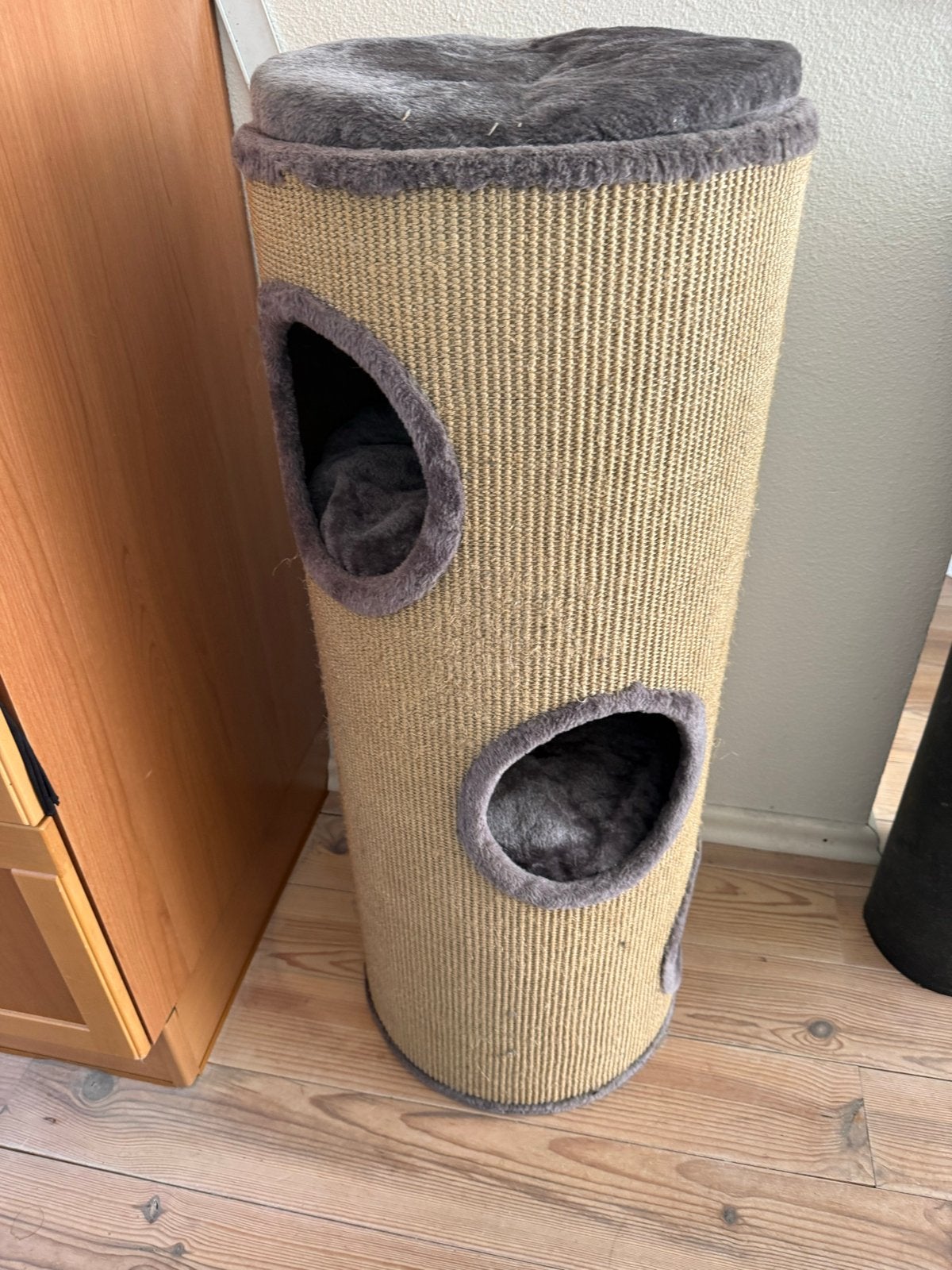 Krabton beige grijs 1meter hoog, Dieren en Toebehoren, Katten-accessoires, Ophalen of Verzenden, Nieuw