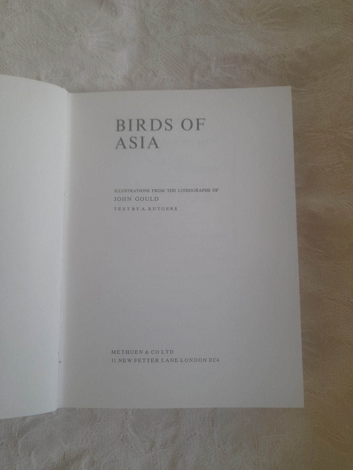 Birds of Asia - John Gould & A. Rutgers, Boeken, Ophalen of Verzenden