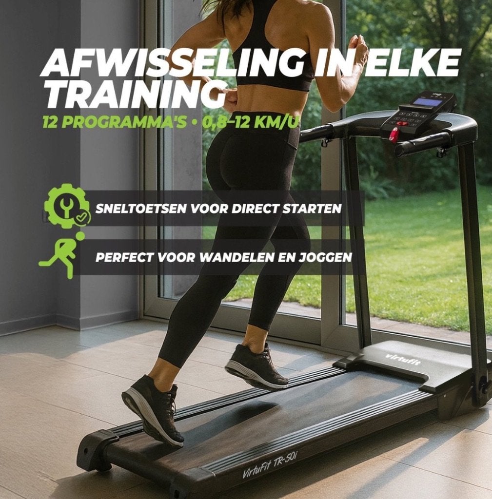 VirtuFit TR50i Loopband Tot 12 km per uur, Sport en Fitness, Fitnessapparatuur, Ophalen, Gebruikt, Metaal, Loopband