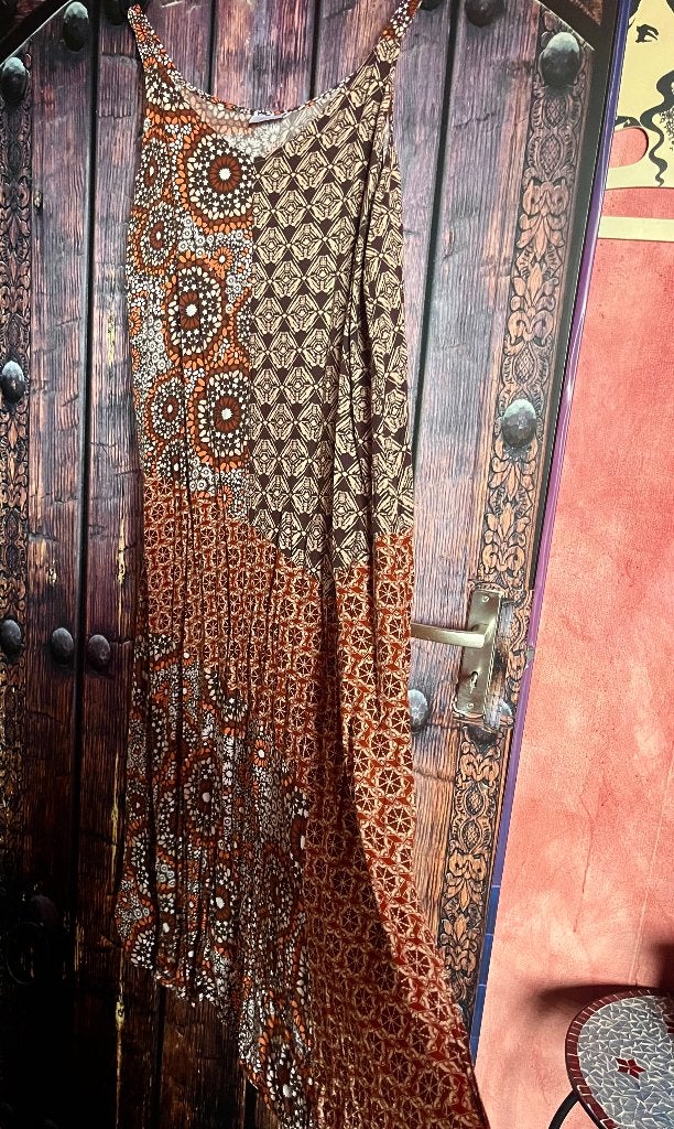 Mooie lange Boho Ibiza jurk maat 46 nu 24,99€, Overige kleuren, Yessica, Maat 46/48 (XL) of groter, Ophalen of Verzenden