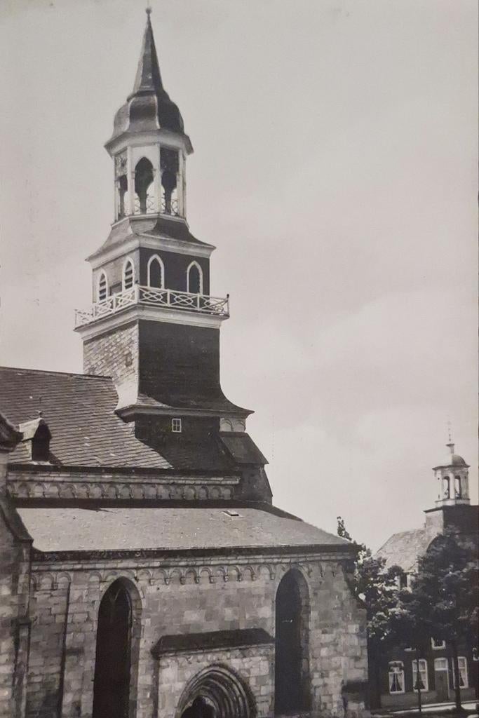 Fotokaart Ootmarsum - Toren R.K. Kerk en N.H. Kerk - 1962, Ophalen of Verzenden, 1960 tot 1980, Gelopen, Overijssel