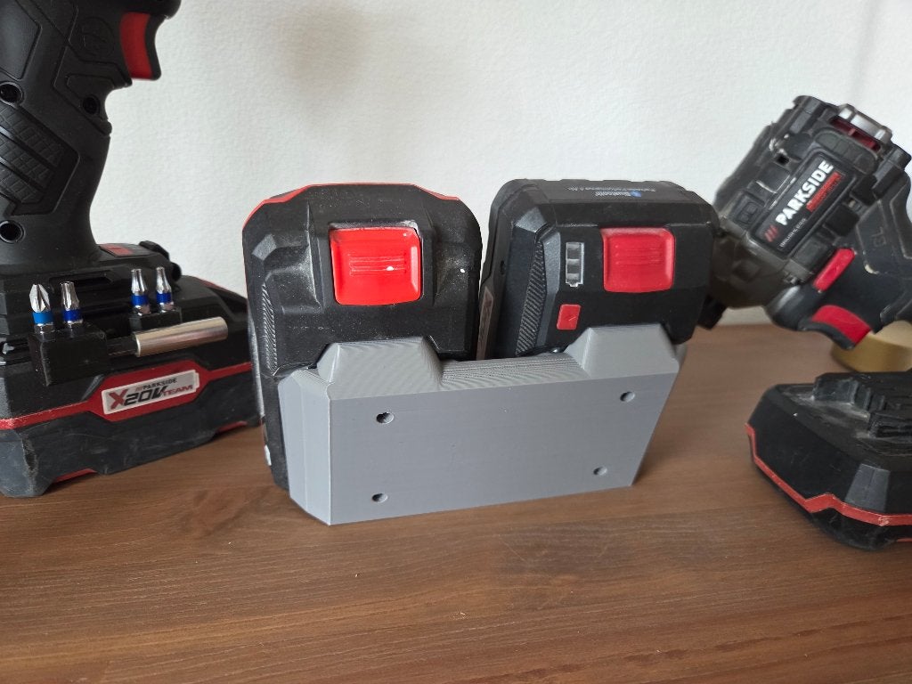 Parkside Accuhouder Duo (nieuw 3dprint), Ophalen of Verzenden, Nieuw
