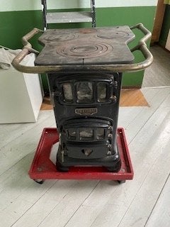 Antieke Pelgrim Houtkachel - Klassieke Warmtebron, Ophalen, Gebruikt, Gas, Vrijstaand