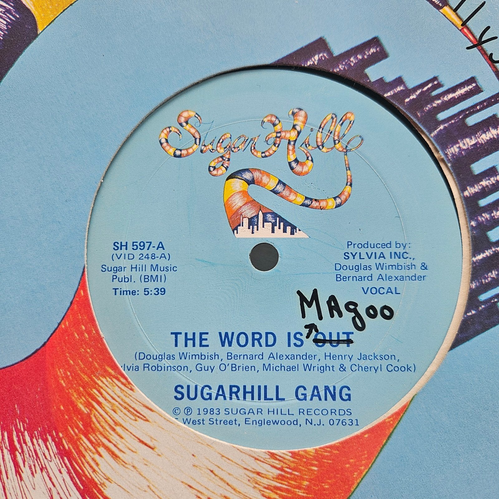 Sugarhill Gang - The Word Is Out 12inch Maxisingle Hip Hop, Ophalen of Verzenden, 12 inch