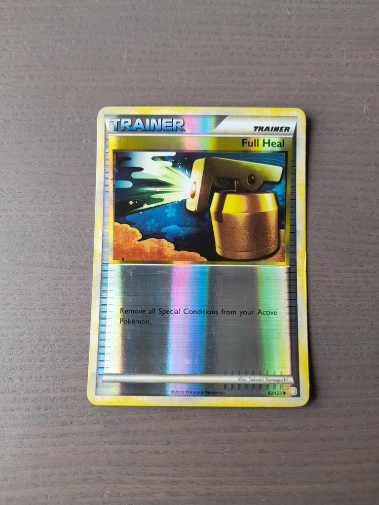 Heartgold & soulsilver 93/123 full heal reverse, Ophalen of Verzenden, Gebruikt, Losse kaart, Foil