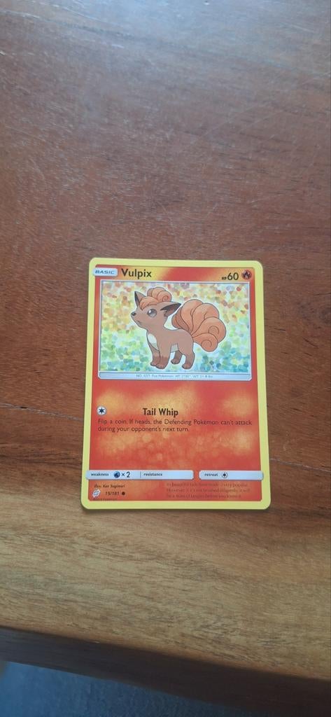 Pokémon kaart Vulpix 15/181, Ophalen of Verzenden