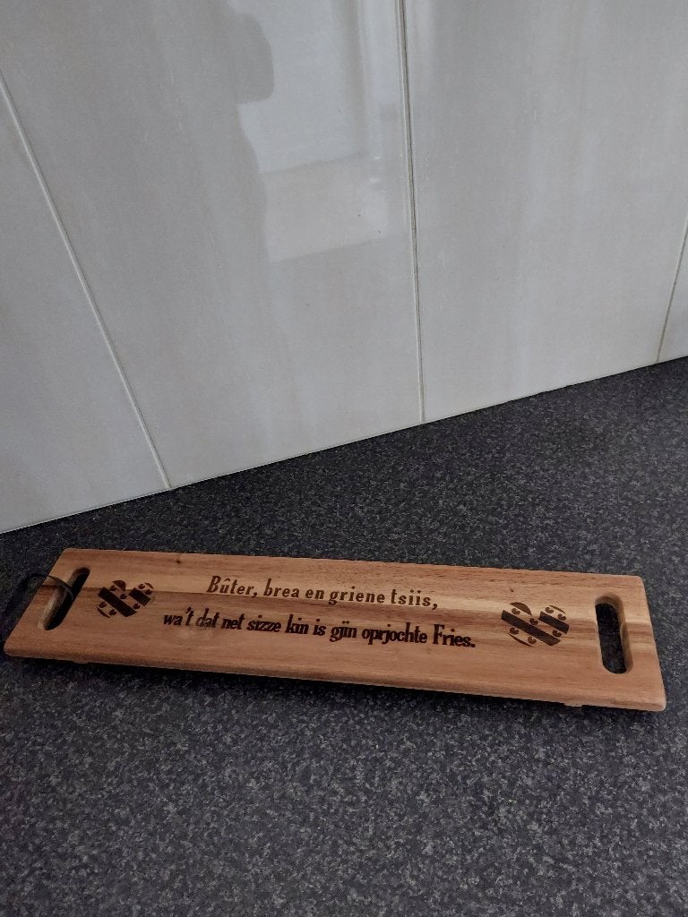 Nieuw houten serveerplankje, Hout, Snij-/serveerplank, Nieuw, Ophalen of Verzenden