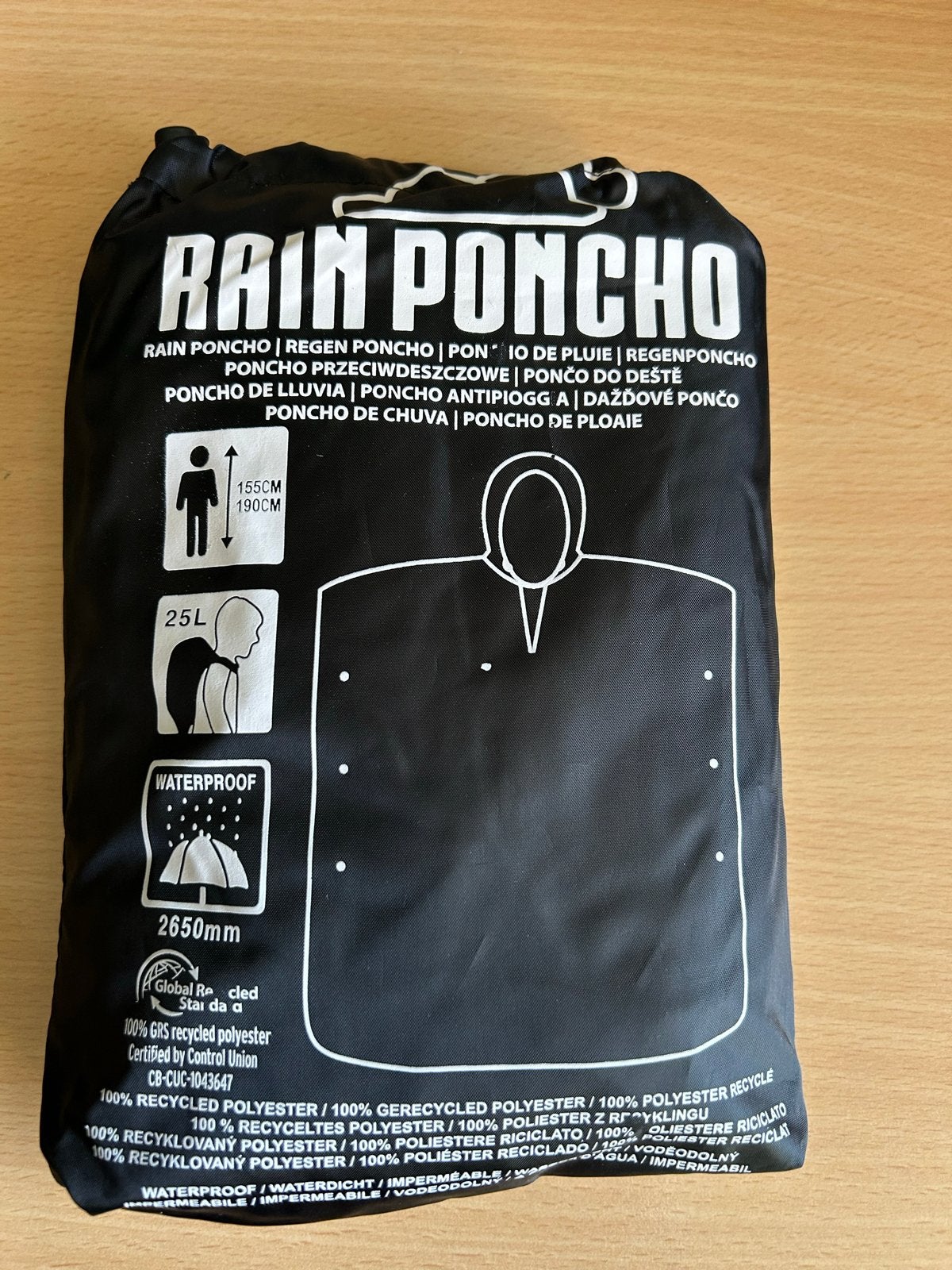 Nieuwe Regenponcho - Waterdicht en Compact, Caravans en Kamperen, Regenkleding, Ophalen of Verzenden, Nieuw, Regenponcho, Dames