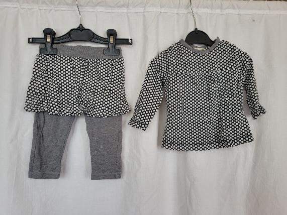 Leuk twee delig pakje maat 68 merk Nono, Kinderen en Baby's, Babykleding | Maat 68, Meisje, ., Ophalen of Verzenden, Zo goed als nieuw