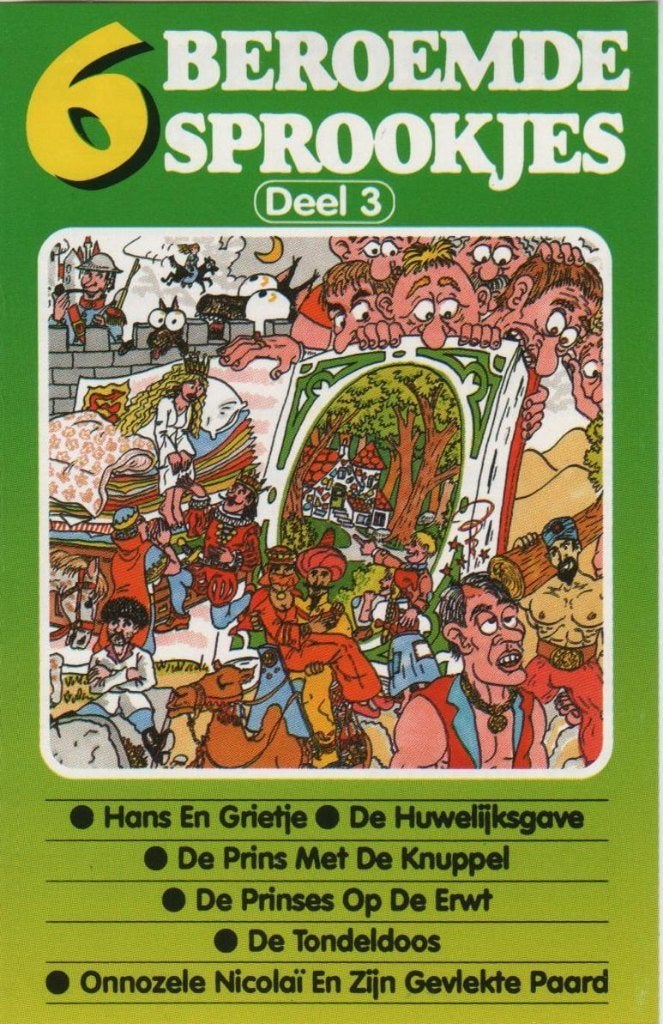 6 Beroemde sprookjes Deel 3, Kinderen en Jeugd, 1 bandje, Ophalen of Verzenden, Zo goed als nieuw