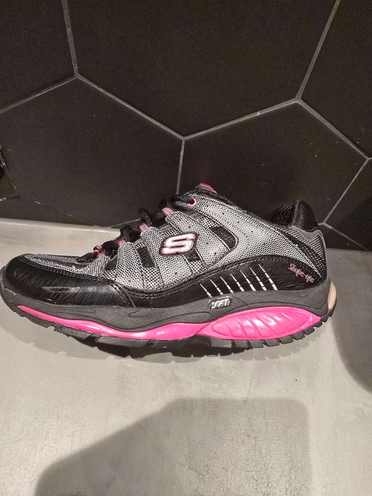 Vintage skechers shape ups maat 38, Ophalen of Verzenden, Zo goed als nieuw, Zwart, Sneakers of Gympen
