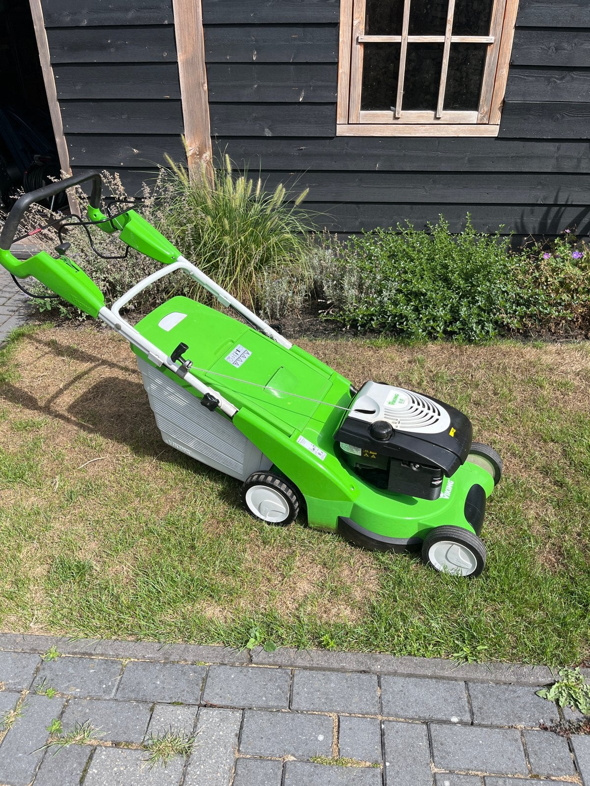 Viking MB 545.0 V Benzine Grasmaaier - Krachtig en Betrouwba, Tuin en Terras, Ophalen, Cirkelmaaier, Gebruikt, Opvangbak