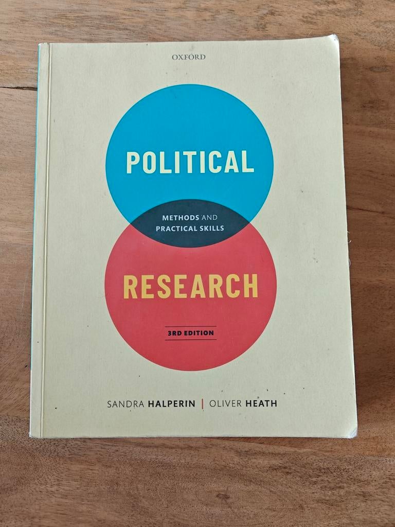 Political Research: Methods and Practical Skills (3e editie), Boeken, Ophalen of Verzenden, Zo goed als nieuw, HBO