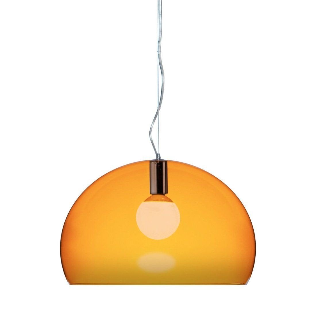 Kartell FL/Y Hanglamp Oranje - nieuw in doos, Modern, Design, Eigentijds, Kunststof, Nieuw, E27 (groot)