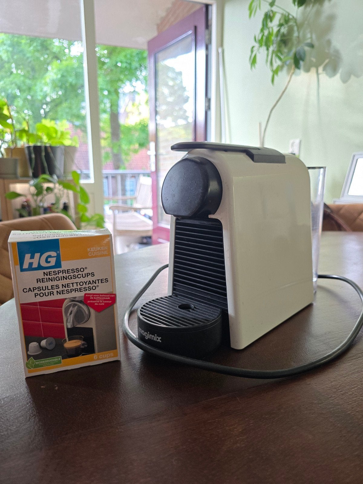 Nespresso Magimix koffiezetapparaat met reinigingscups, Witgoed en Apparatuur, Koffiezetapparaten, Espresso apparaat, Ophalen of Verzenden