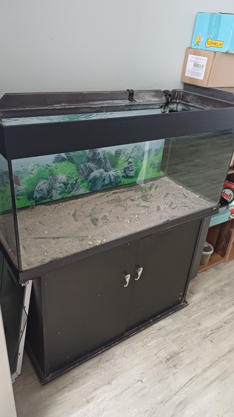 Te koop aquarium + meubel 160 liter.+ ondermeubel, Dieren en Toebehoren, Ophalen, Gebruikt, Leeg aquarium, Juwel