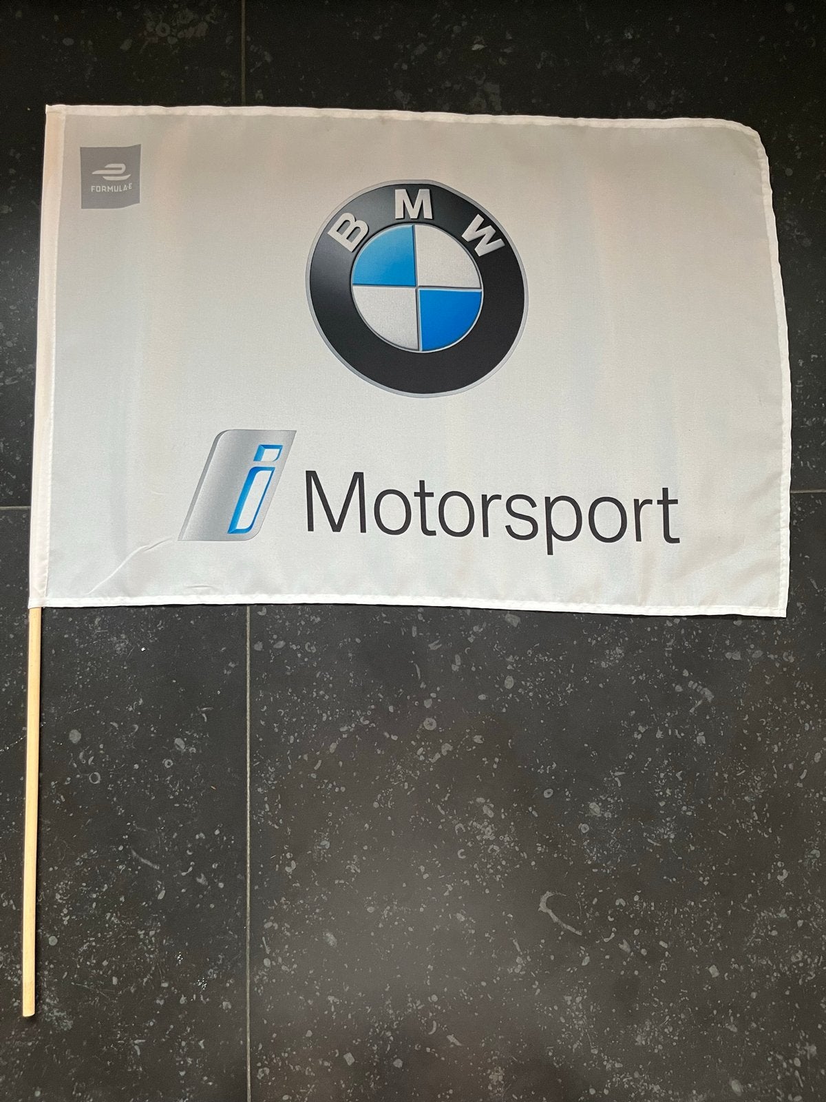 BMW I Motorsport vlag Formula-E, Ophalen of Verzenden, Zo goed als nieuw