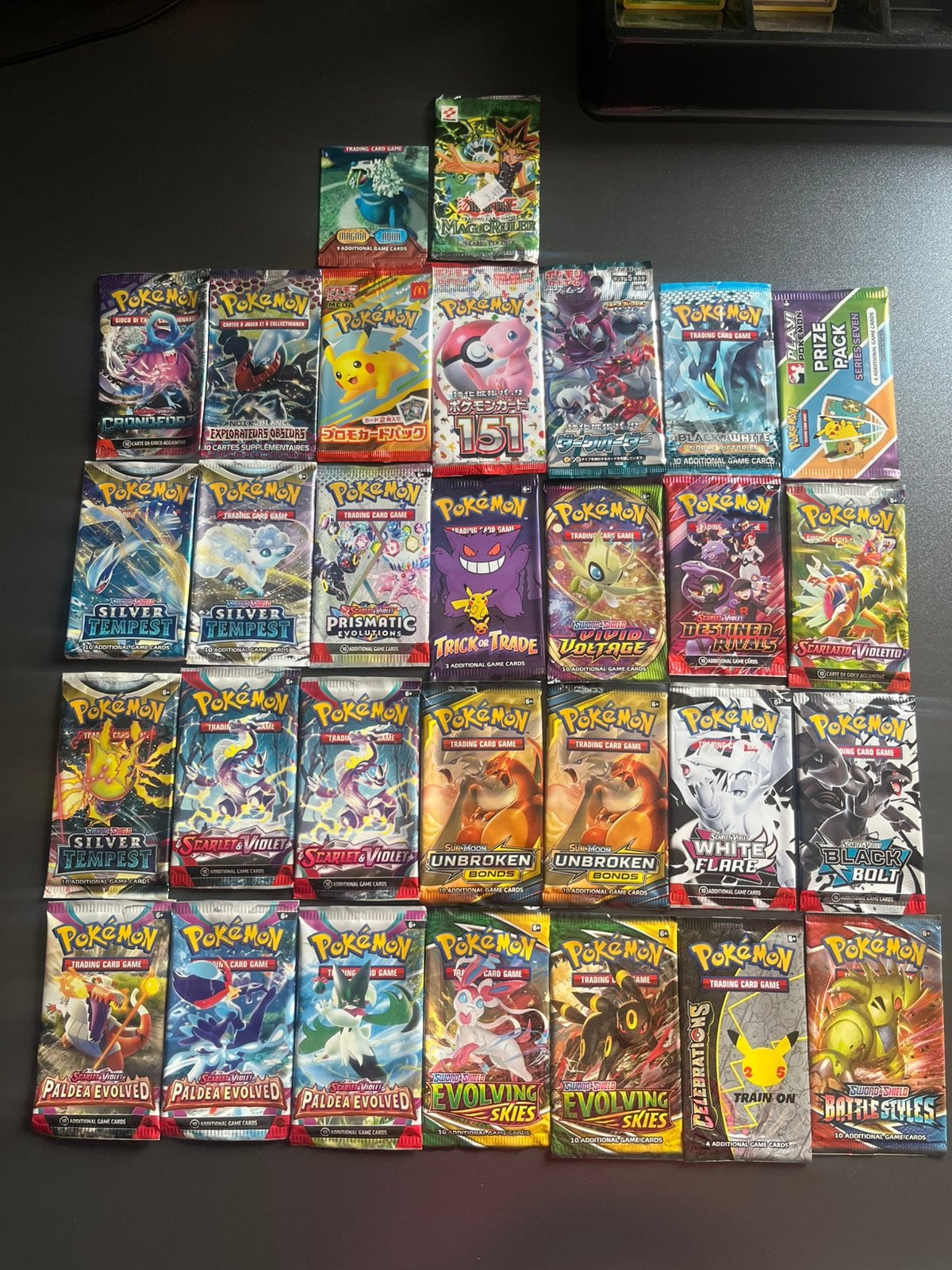 Pokemon booster empty lot verschillende sets, Ophalen of Verzenden, Gebruikt, Booster