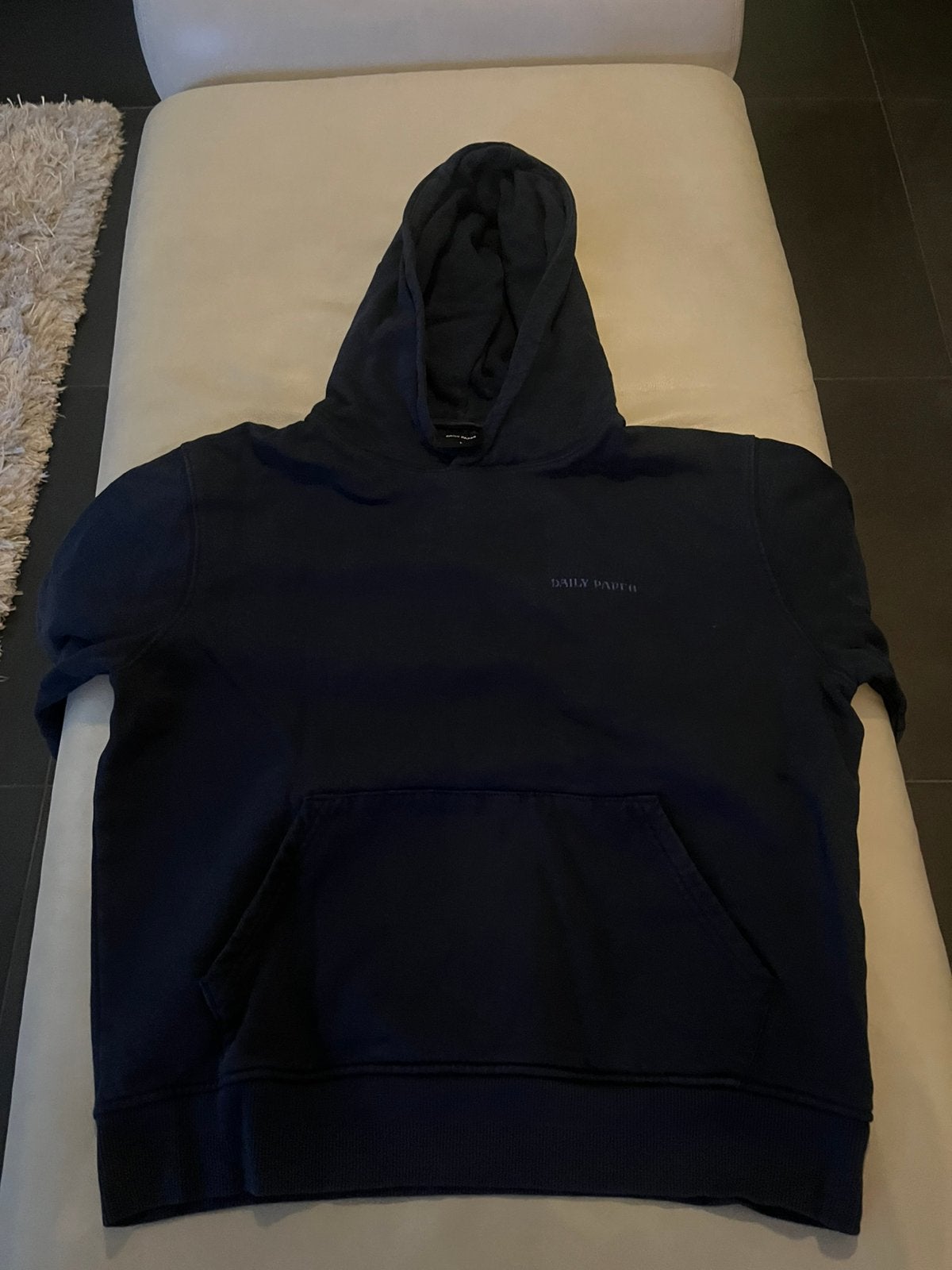 Daily paper hoodie, Kleding | Heren, Truien en Vesten, Ophalen, Zo goed als nieuw, Maat 52/54 (L), Blauw